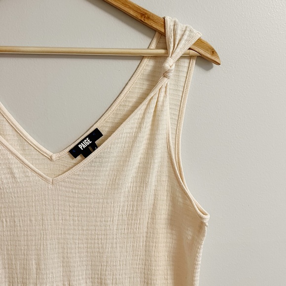 PAIGE Rylen V-Neck Marled Tank Top - Picture 4 of 5